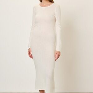 American Vintage Women’s Xinow Cream Maxi Long Sleeve Dress Size M